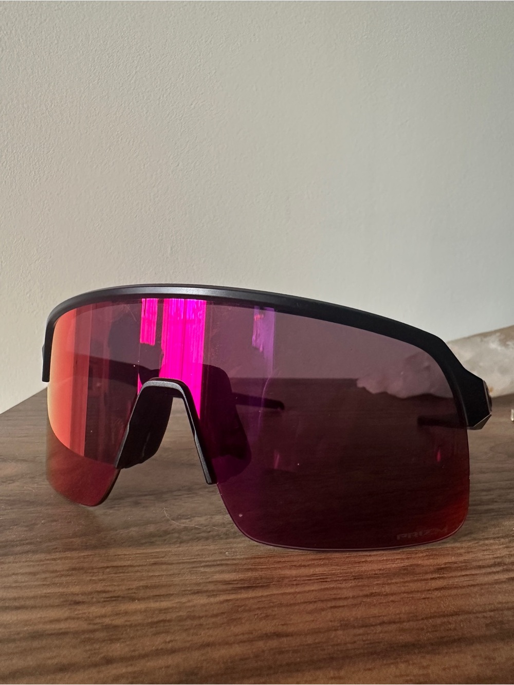Oakley Shield Sunglasses with Pink/Purple Mirrored Lens